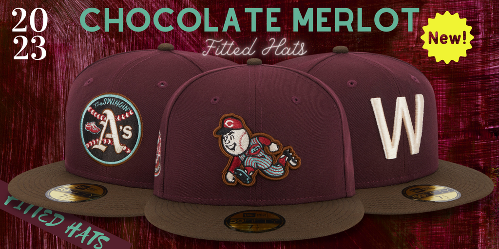 Chocolate Merlot Fitted Hats