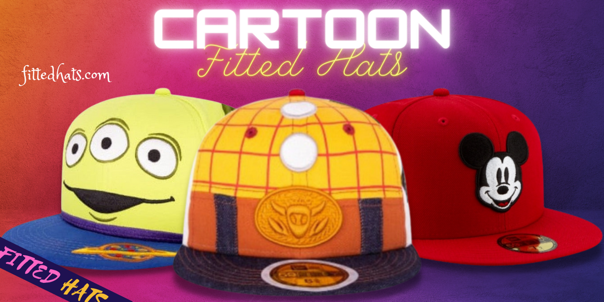 Cartoon Fitted Hats | Cartoon Character Fitted Caps | Cartoon Hats