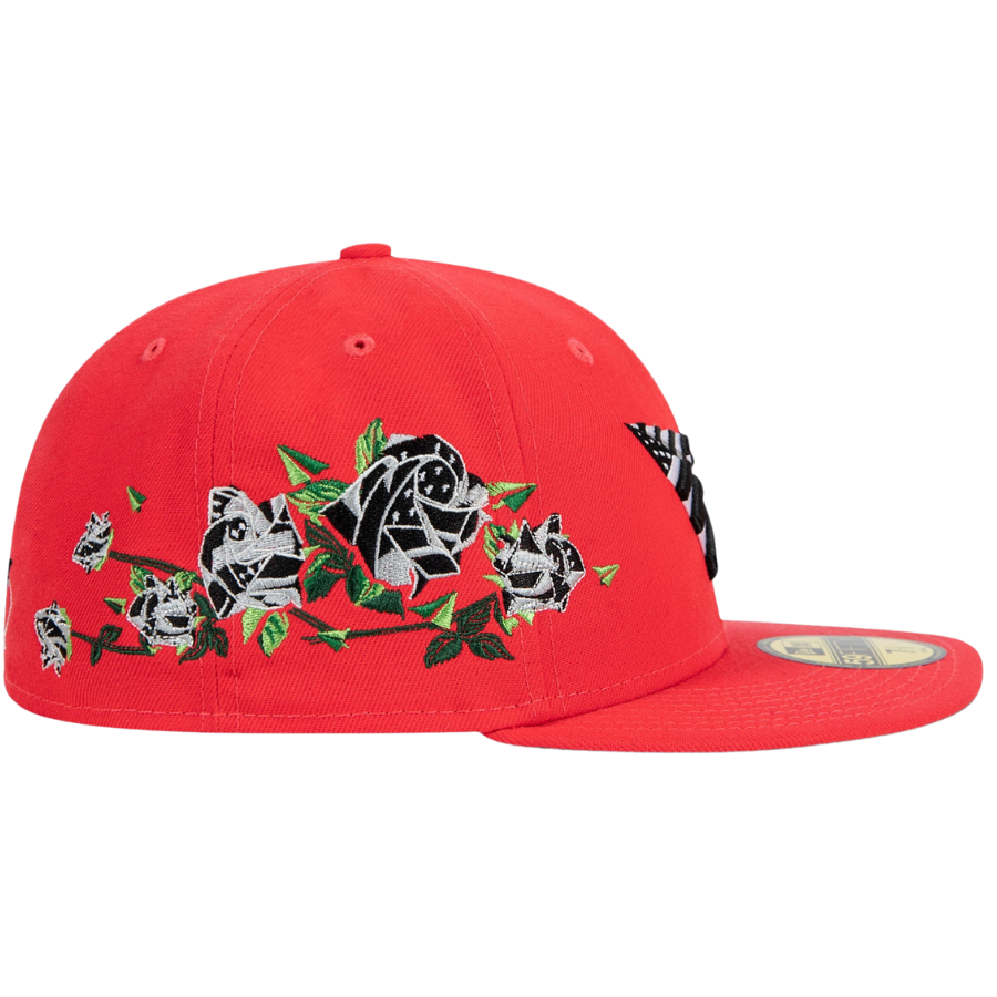 New Era x Paper Plane Lava Red Roses 59FIFTY Fitted Hat
