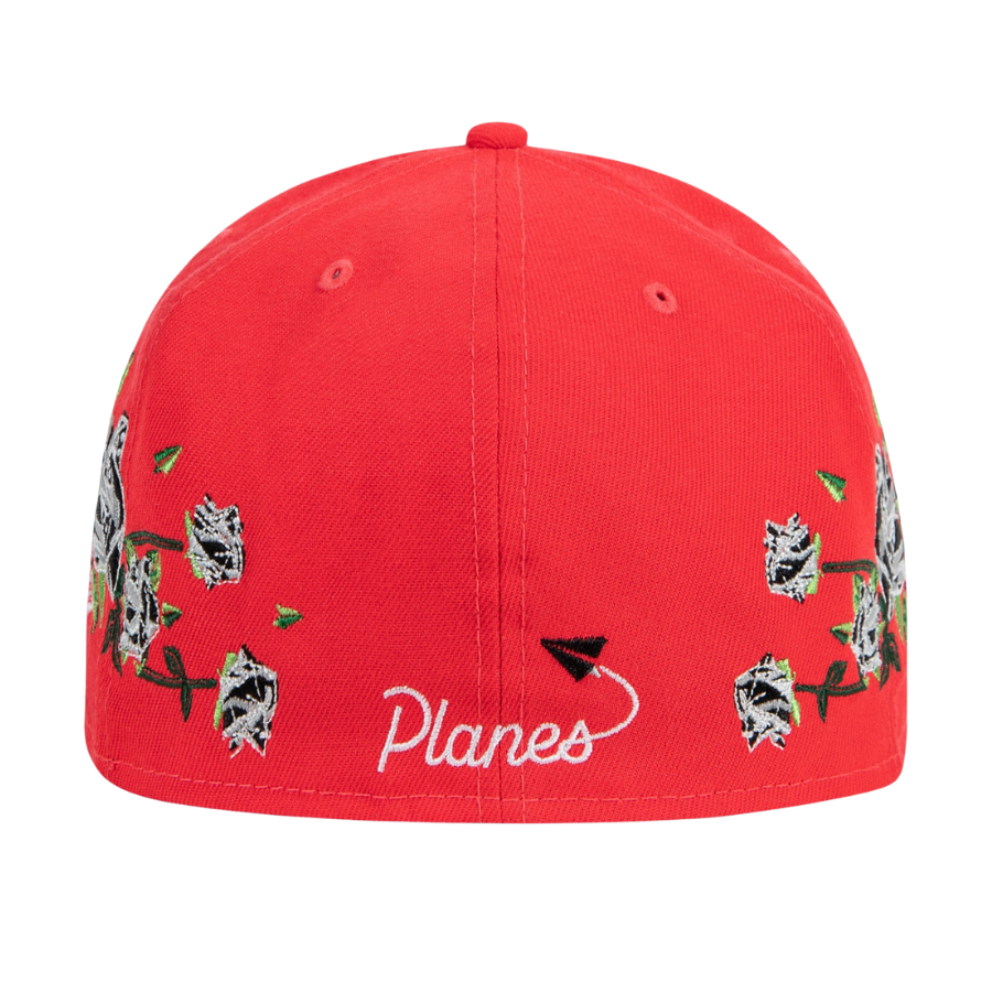 New Era x Paper Plane Lava Red Roses 59FIFTY Fitted Hat