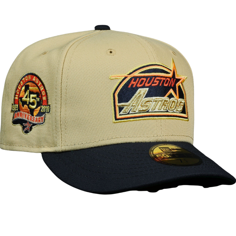 New Era Houston Astros 45th Anniversary "Old Gold" 59FIFTY Fitted Hat