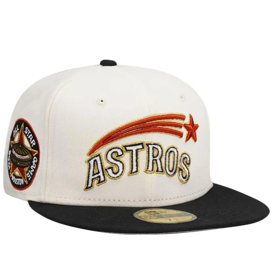 New Era Houston Astros 1968 All-Star Game Cream Two Tone 59FIFTY Fitted Hat
