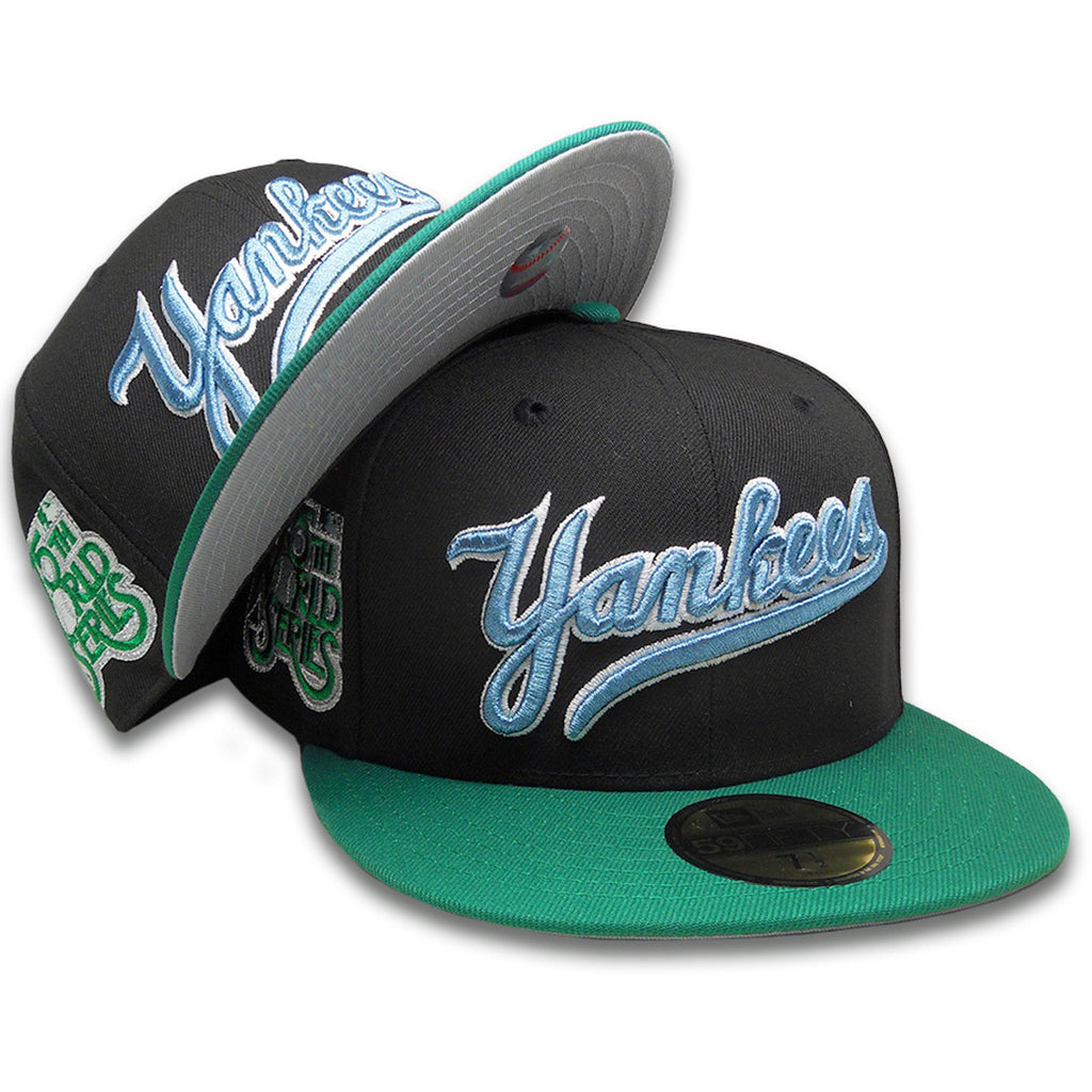 New Era New York Yankees 'Yusuke' 75th World Series Black/Green/Sky Blue 59FIFTY Fitted Hat