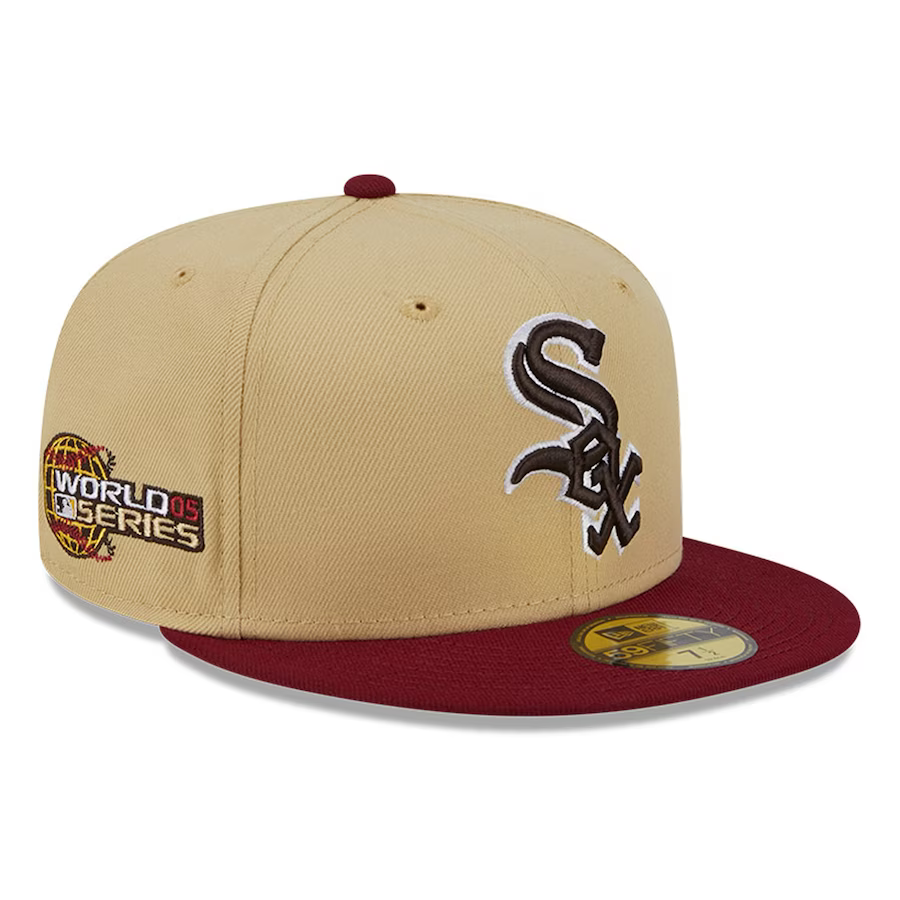 New Era Chicago White Sox Vegas Gold/Cardinal 2023 59FIFTY Fitted Hat