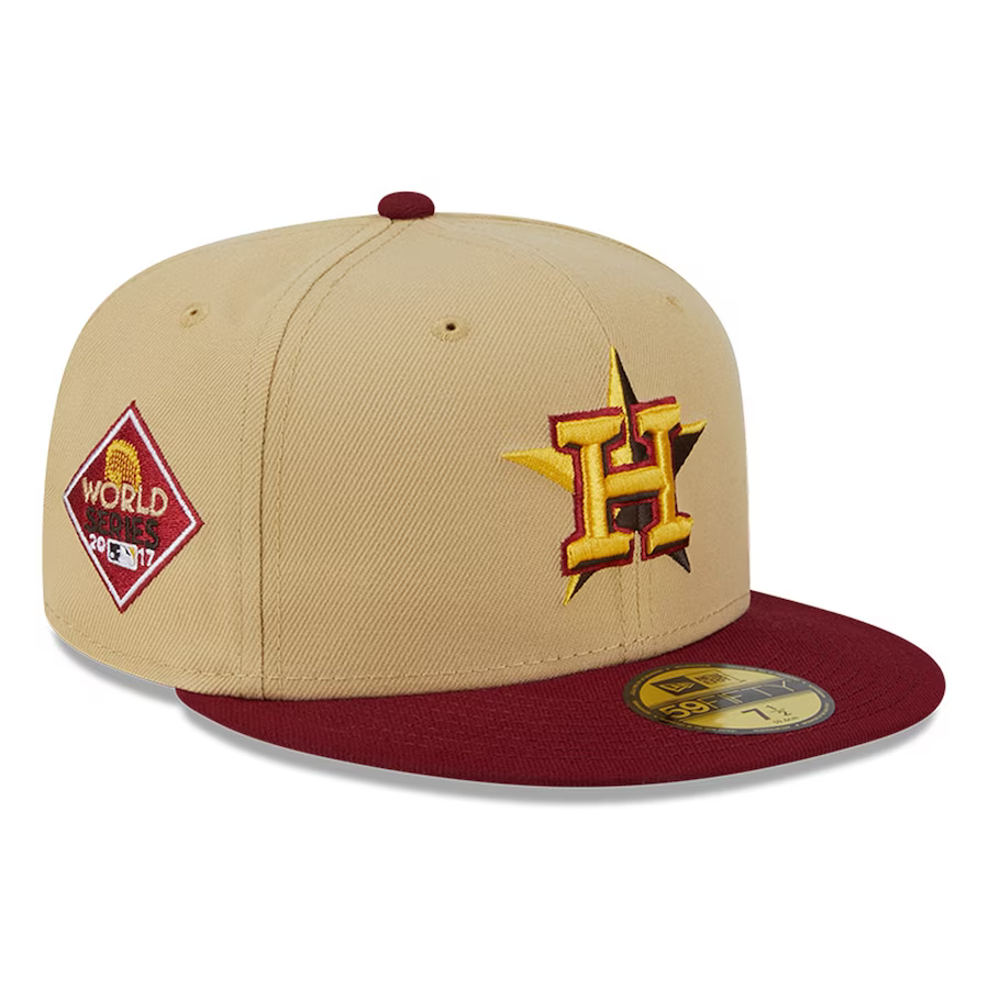 New Era Houston Astros Vegas Gold/Cardinal 2023 59FIFTY Fitted Hat