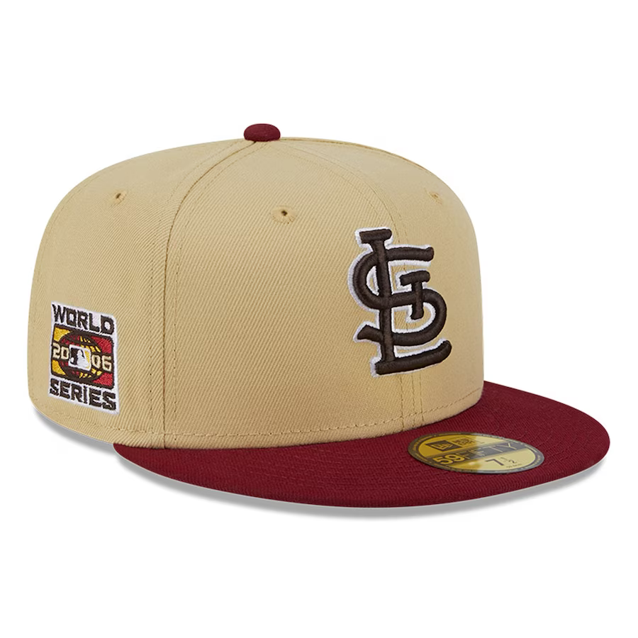 New Era St. Louis Cardinals Vegas Gold/Cardinal 2023 59FIFTY Fitted Hat
