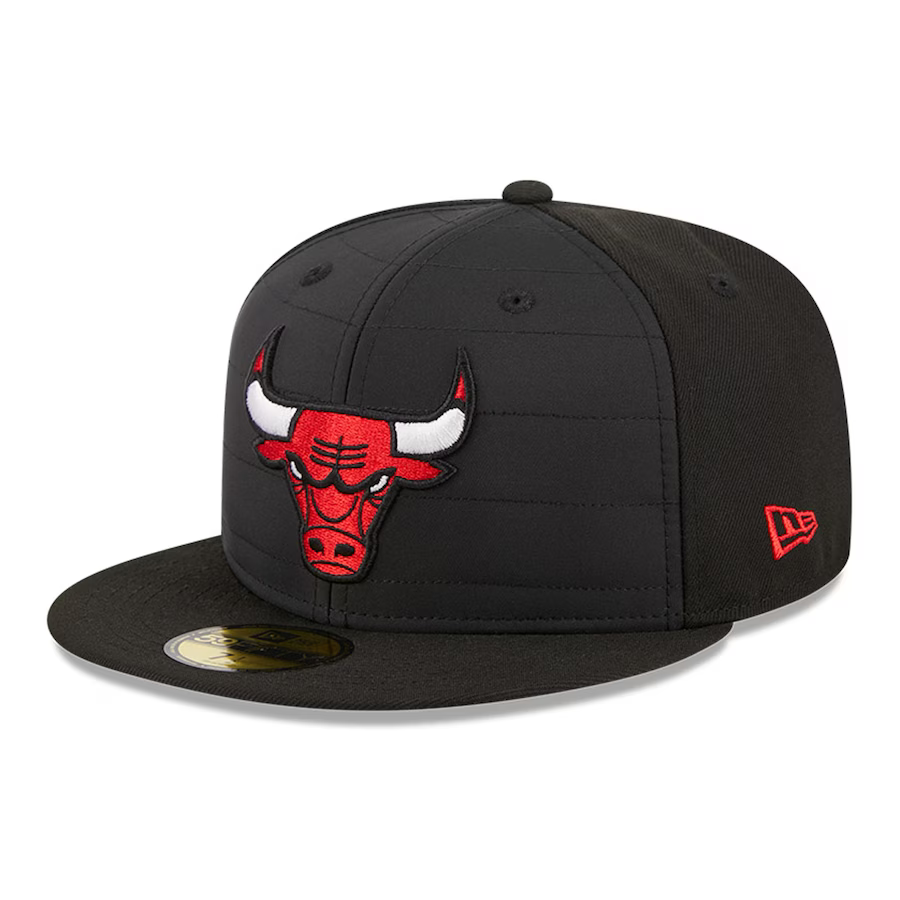 New Era Chicago Bulls Black Quilt 2023 59FIFTY Fitted Hat
