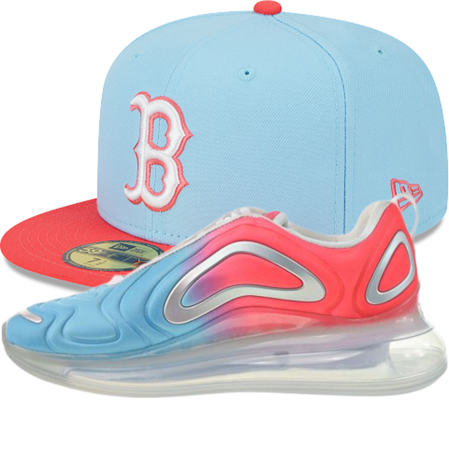 New Era Baby Blue & Hot Pink Colorpack Fitted Hats w/ Nike Air Max 720 "Pink Sea"