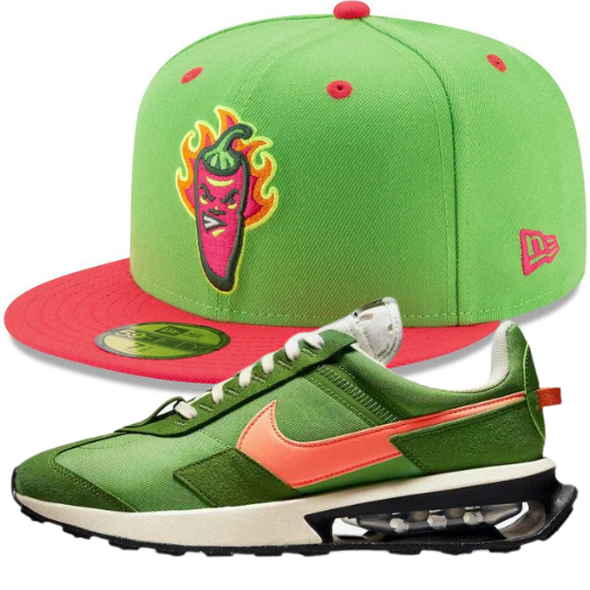 New Era Lake County Picantes Fitted Hat w/ Nike Air Max Pre-Day LX Shoes Chlorophyll