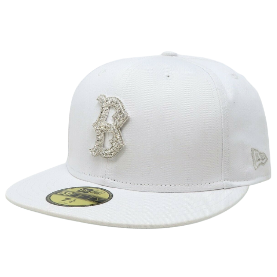 Boston Red Sox New Era Adjustable Baseball Hat with Swarovski Crystals. BOSTON RED SOX METAL SLIDE ADJUSTABLE BASEBALL HAT~CAP~NEW  main image 4