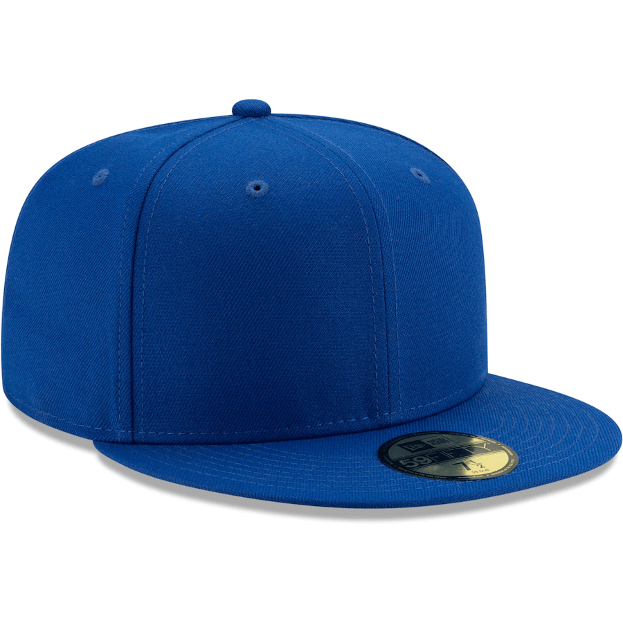 New Era Blue Blank 59Fifty Fitted Hat