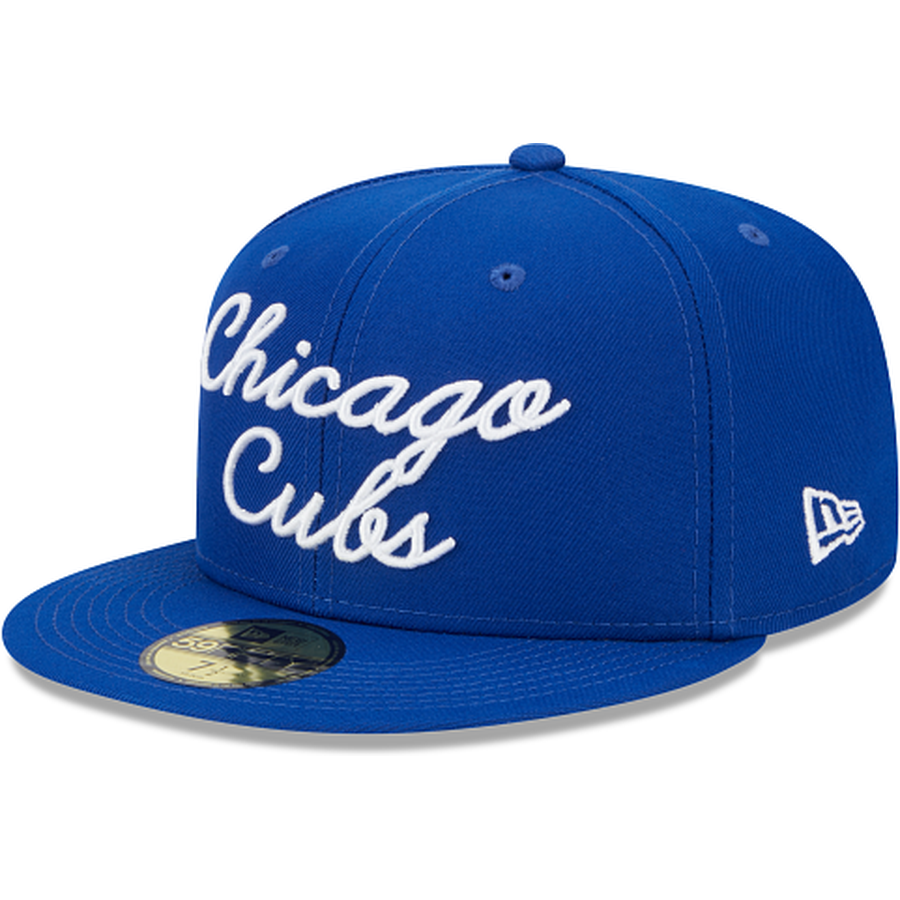 New Era Chicago Cubs Fairway Script 2023 59FIFTY Fitted Hat