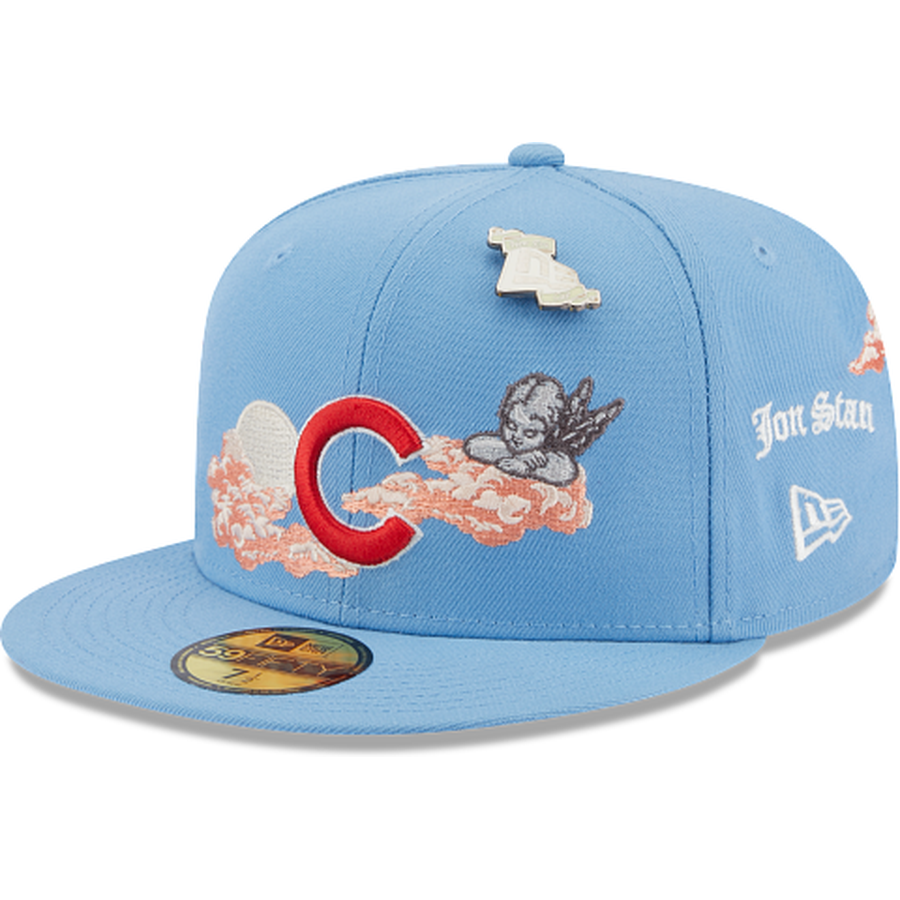 New Era Chicago Cubs Capsule Chrome 2.0 1990 All Star Game Fitted Hat 59FIFTY Fitted Hat White/Blue