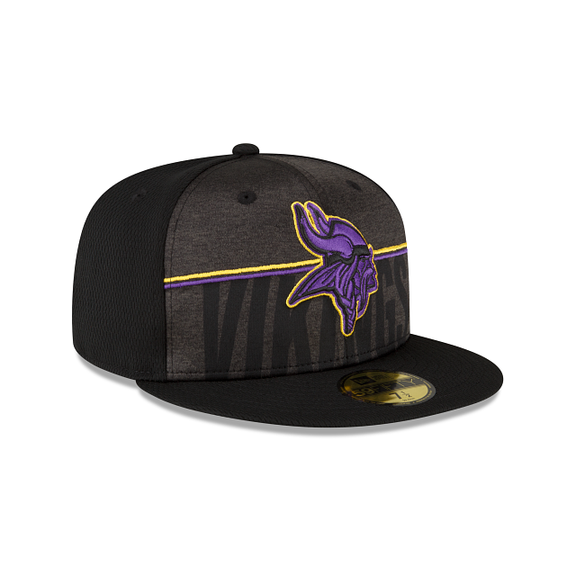 New Era Minnesota Vikings 2023 Training Black 59FIFTY Fitted Hat