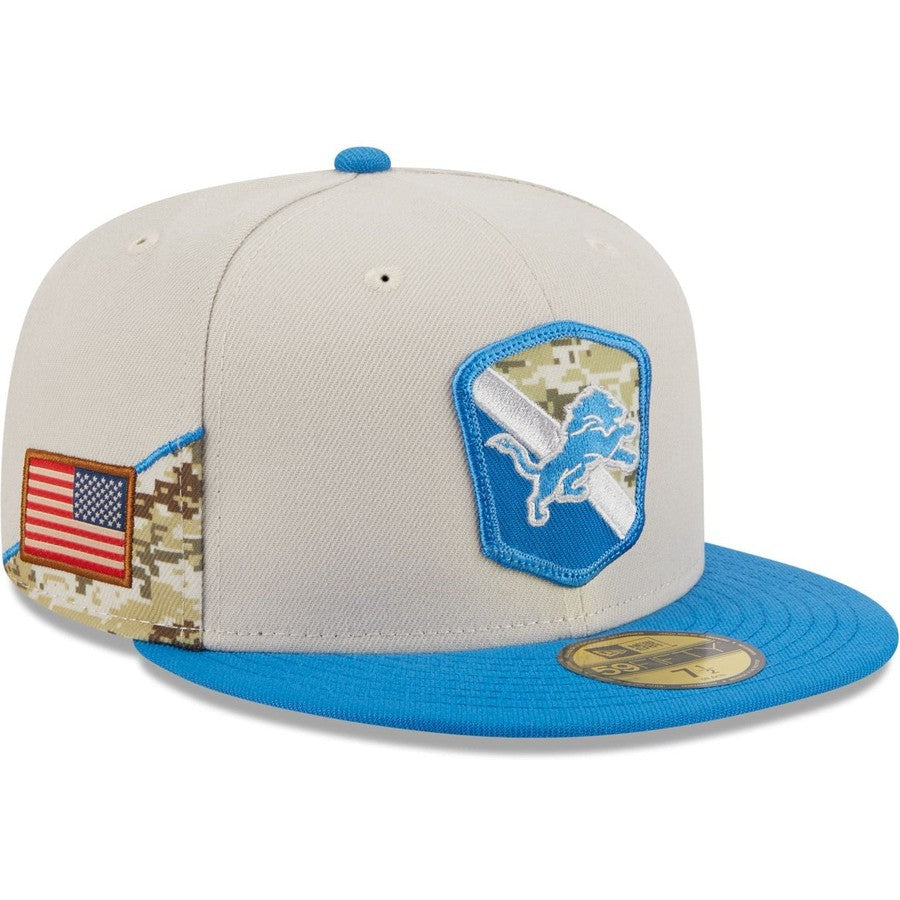 New Era Detroit Lions 2023 Salute to Service 59FIFTY Fitted Hat