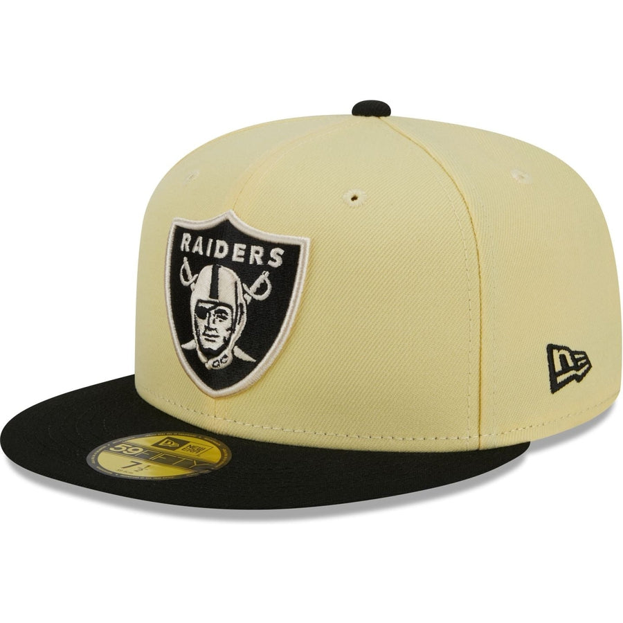 New Era Mustard Yellow Raiders Embellished Baseball Cap Feature x New Era 59FIFTY Fitted Las Vegas Raiders - Soft  main image 2