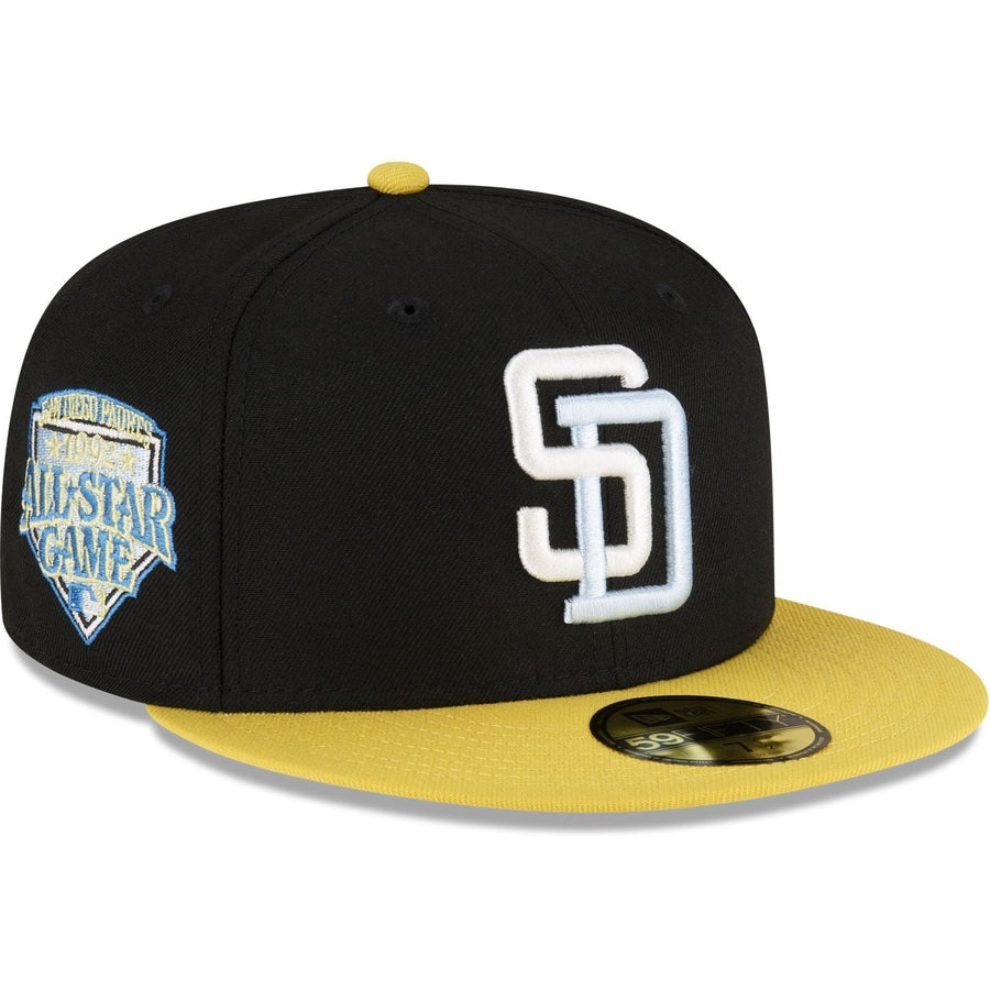New Era San Diego Padres Chartreuse Visor 2023 59FIFTY Fitted Hat
