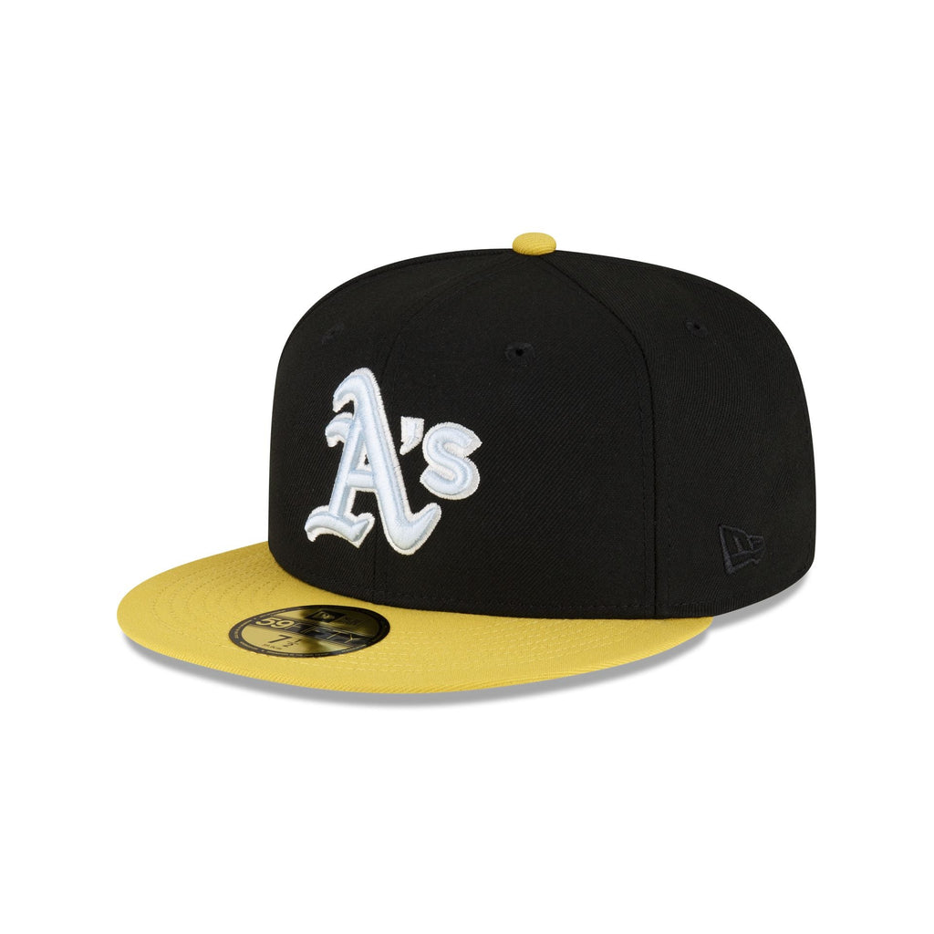 New Era Oakland Athletics Chartreuse Visor 2023 59FIFTY Fitted Hat
