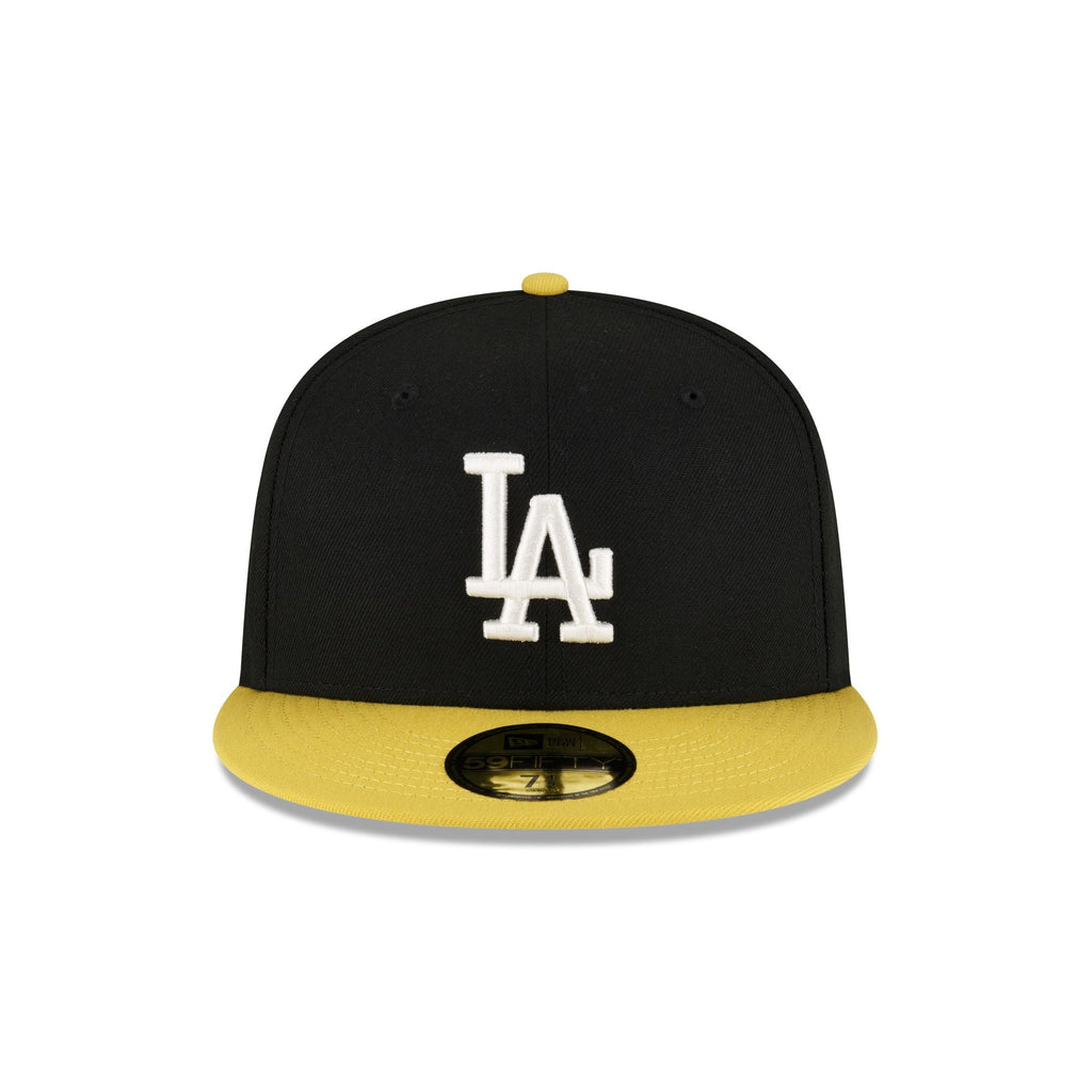 New Era Los Angeles Dodgers Chartreuse Visor 2023 59FIFTY Fitted Hat