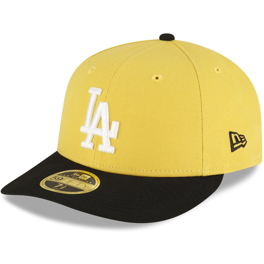 New Era Los Angeles Dodgers Chartreuse Crown Low Profile 2023 59FIFTY Fitted Hat