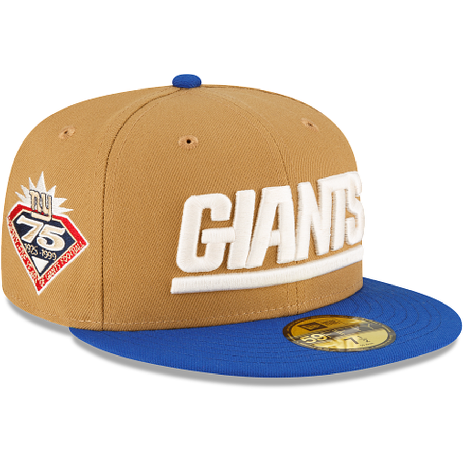 New Era New York Giants Ivory Wheat 2023 59FIFTY Fitted Hat