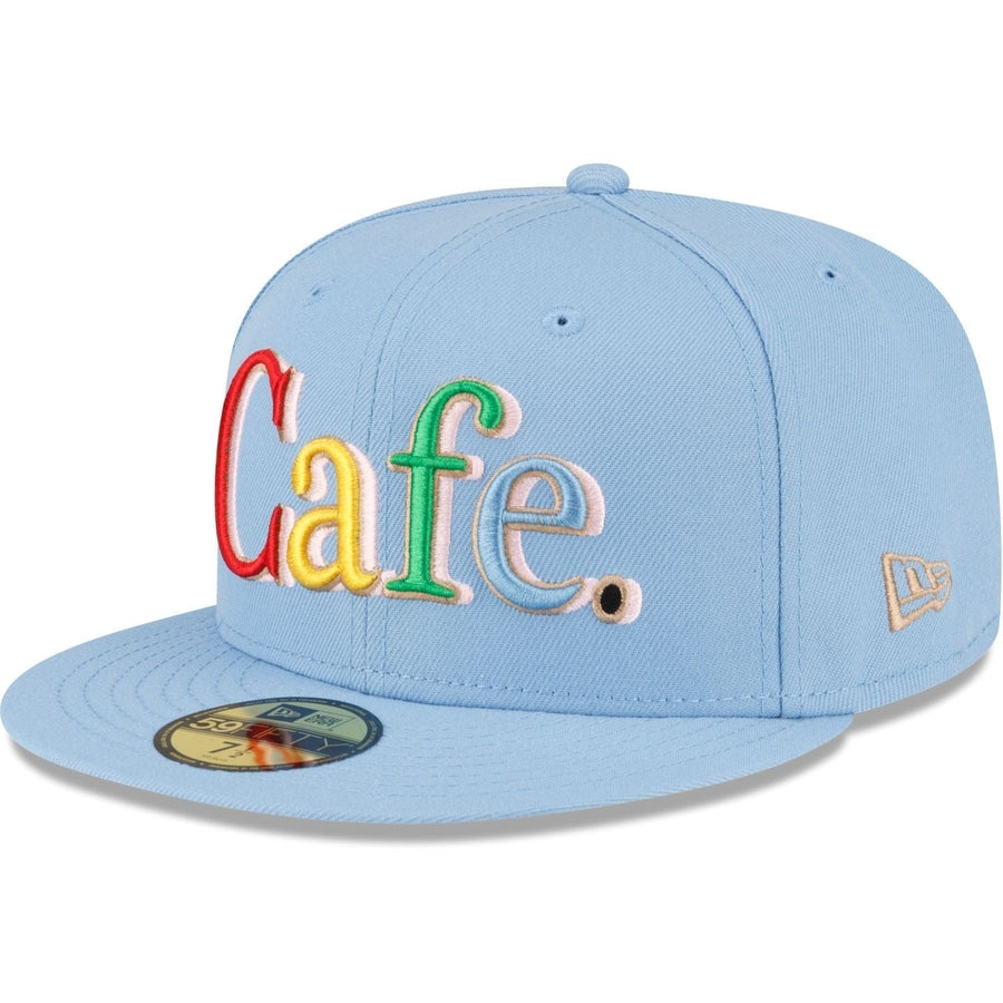 New Era Cafe X New Era Blue 2023 59FIFTY Fitted Hat