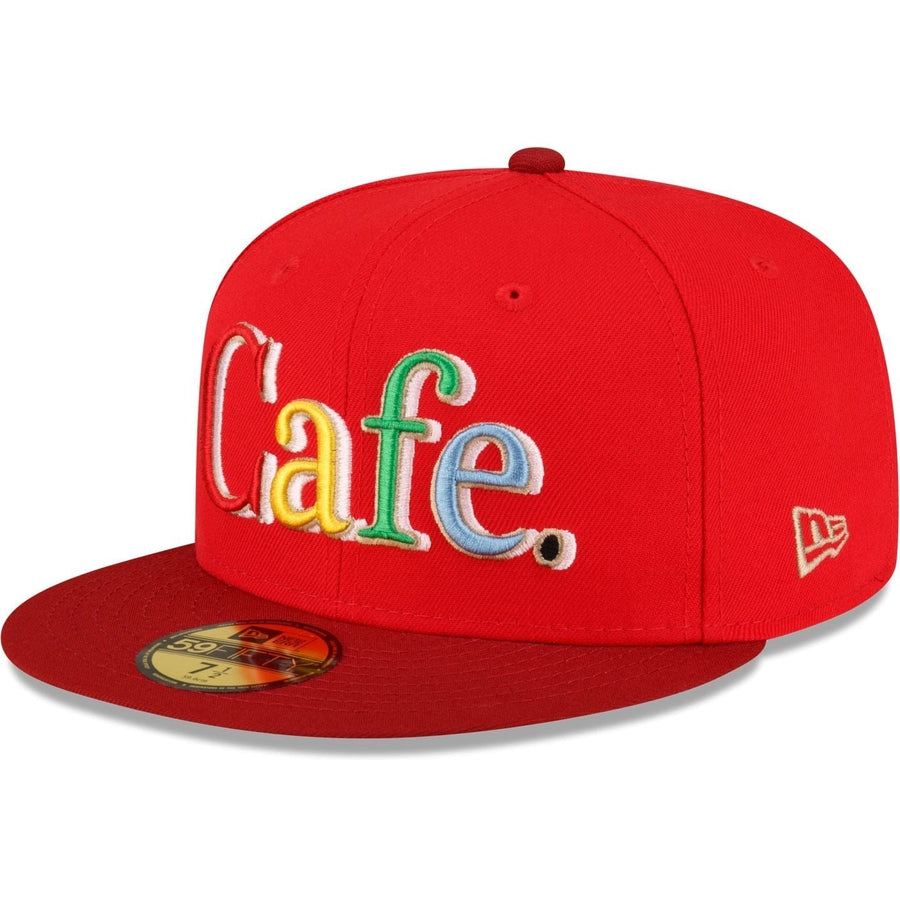 New Era Cafe X New Era Red 2023 59FIFTY Fitted Hat