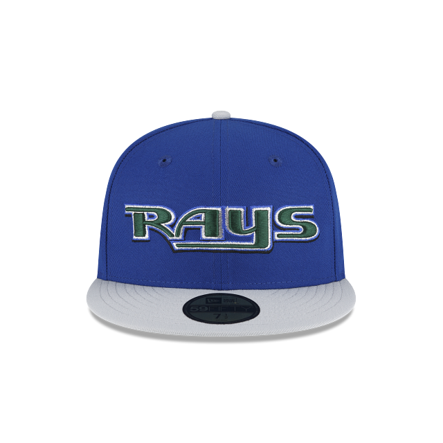 New Era Just Caps Gray Visor Tampa Bay Rays 2023 59FIFTY Fitted Hat