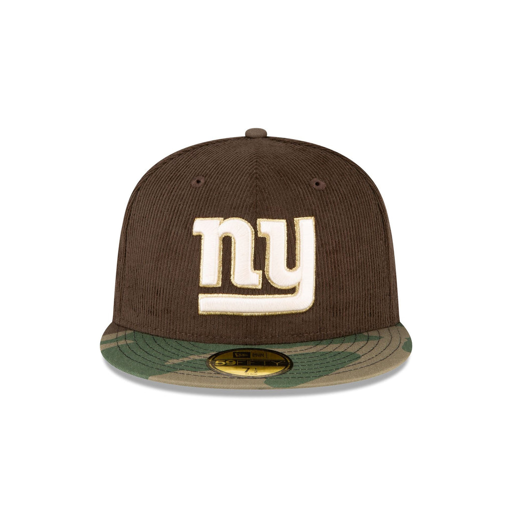 New Era Just Caps Brown Camo New York Giants 2023 59FIFTY Fitted Hat