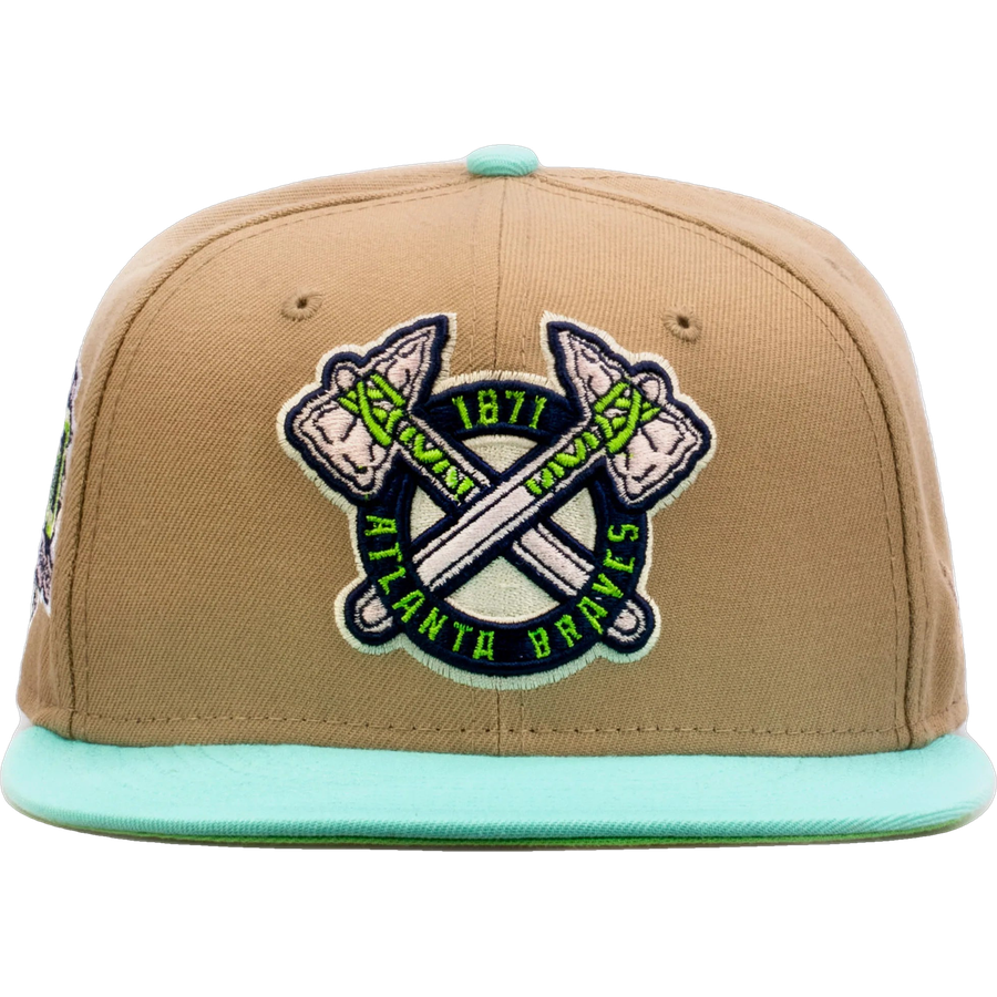 New Era x Shoe Palace Atlanta Braves 'Winter Wonderland' Beige/Mint 20
