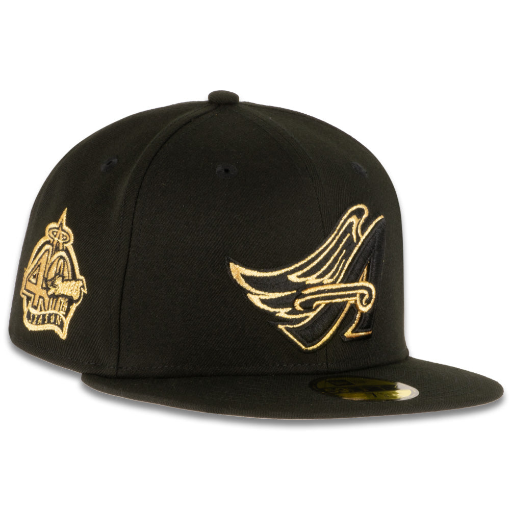 New Era x JS Anaheim Angels Black & Gold 2023 59FIFTY Fitted Hat