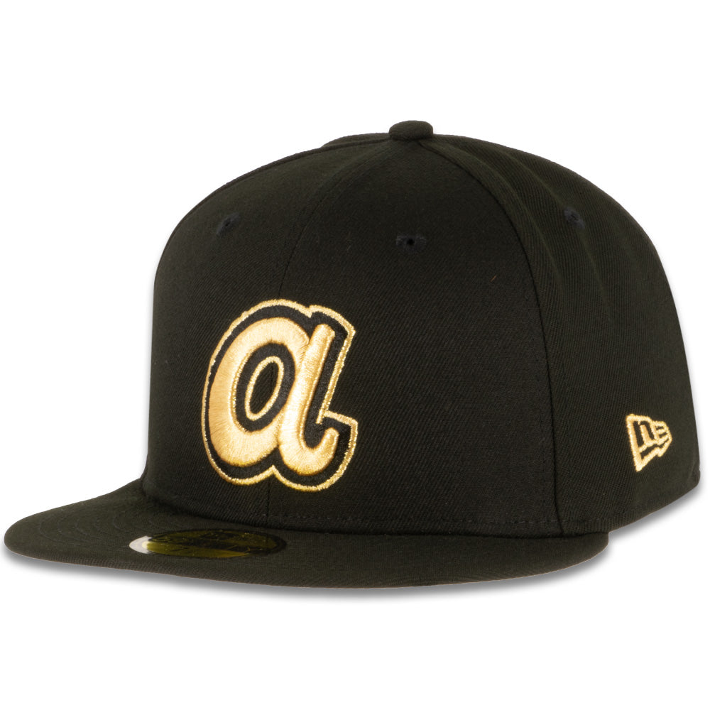 New Era x JS Atlanta Braves Black & Gold 2023 59FIFTY Fitted Hat