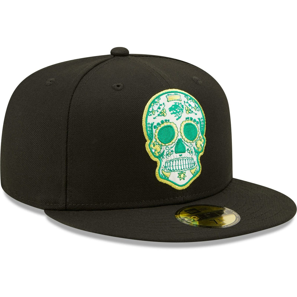 New Era Black Club Leon 59FIFTY Sugar Skull Fitted Hat