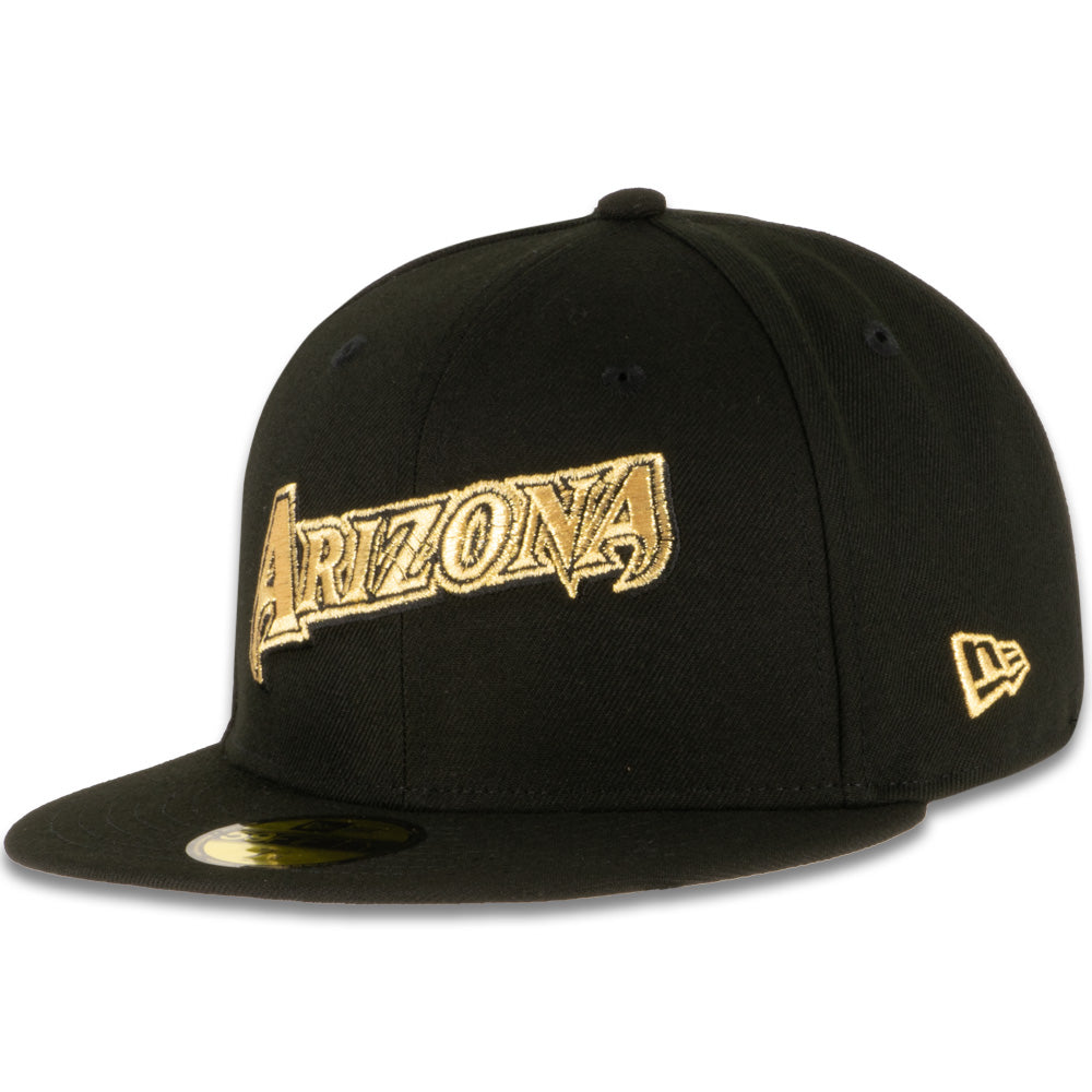 New Era x JS Arizona Diamondbacks Script Black & Gold 2023 59FIFTY Fitted Hat