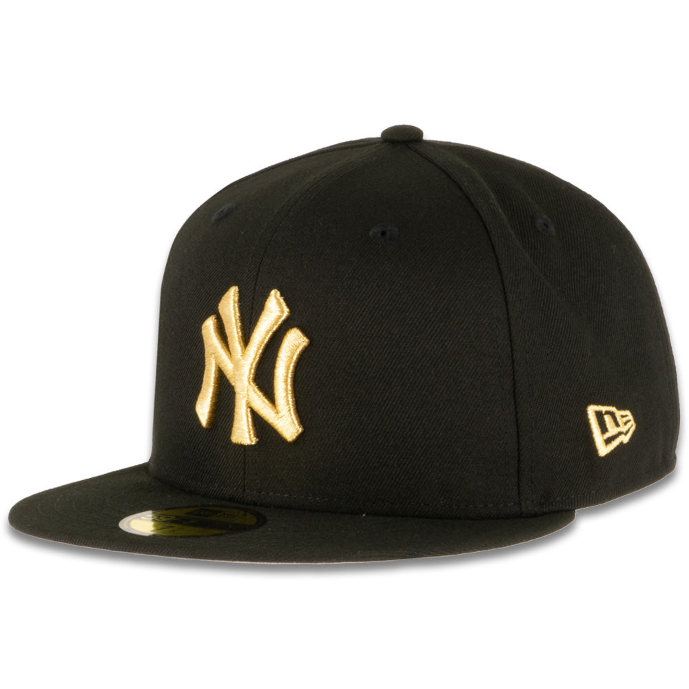 New Era x JS New York Yankees Black & Gold 2023 59FIFTY Fitted Hat