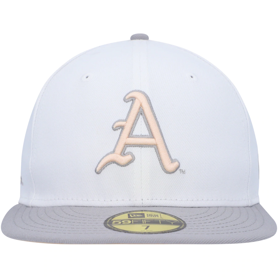 New Era Arkansas Razorbacks White/Gray Neutral Apricot 59FIFTY Fitted Hat