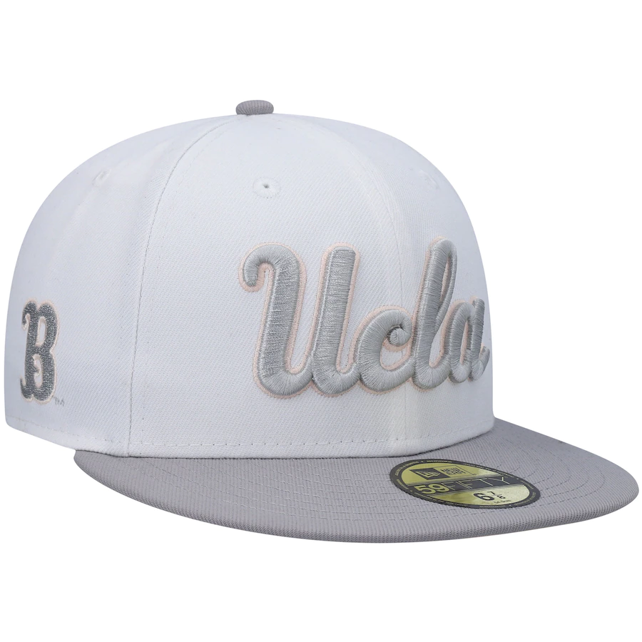 New Era UCLA Bruins White/Gray Neutral Apricot 59FIFTY Fitted Hat