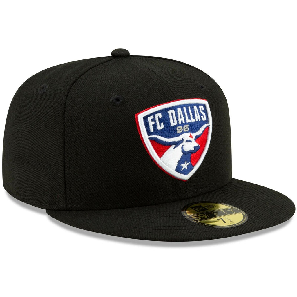 New Era Black FC Dallas Primary Logo 59FIFTY Fitted Hat
