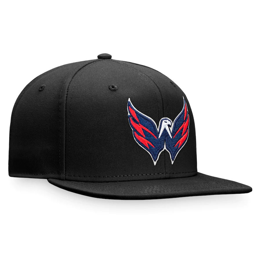 Fanatics Branded Black Washington Capitals Core Primary Logo Fitted Hat