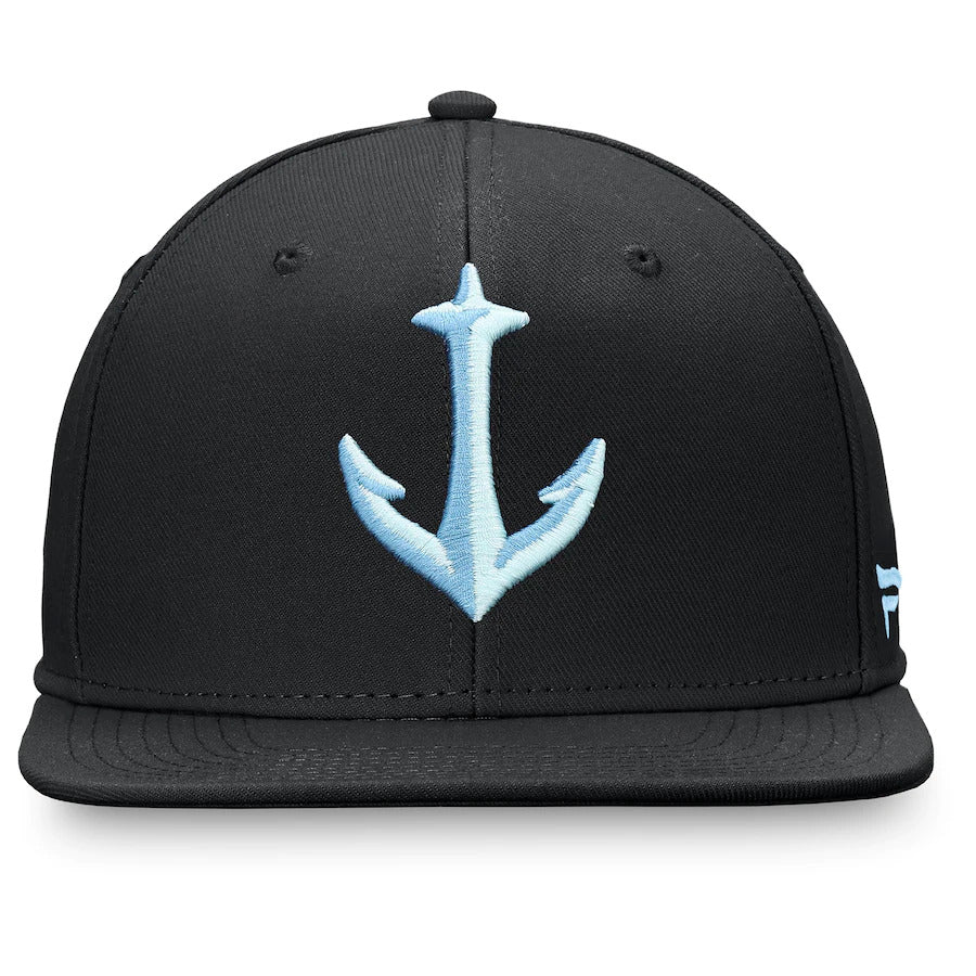 Fanatics Branded Black Seattle Kraken Secondary Logo Fitted Hat