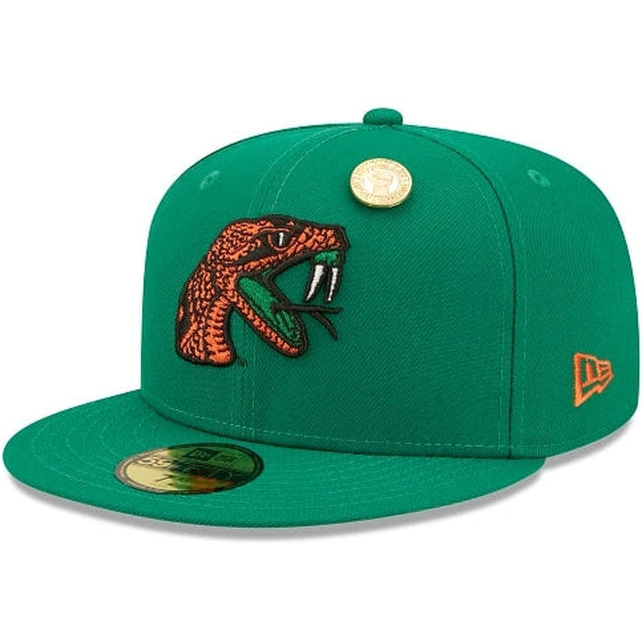 Casquette New Era 59 FIFTY - Florida A&M Rattlers - Noir Et Vert - Taille Unique