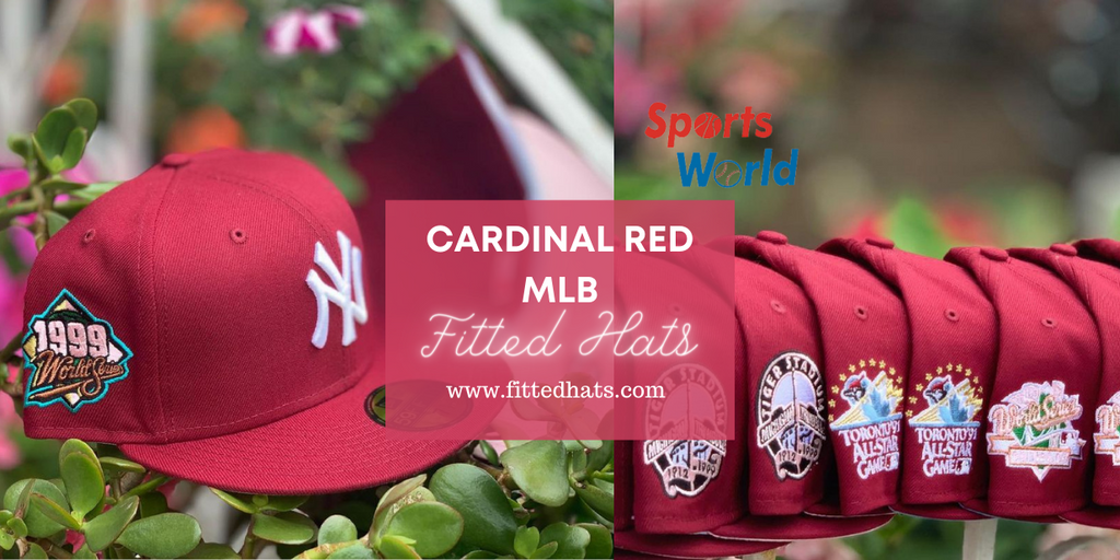 Cardinal Red MLB Fitted Hats