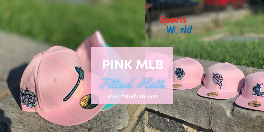 Pink MLB Fitted Hats Sports World 165