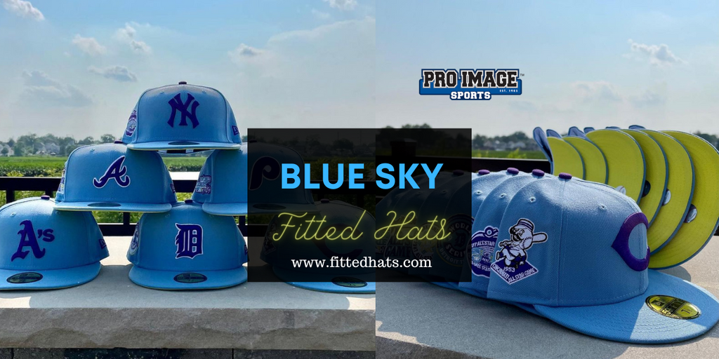 Blue Sky Fitted Hats Pro Image Sports
