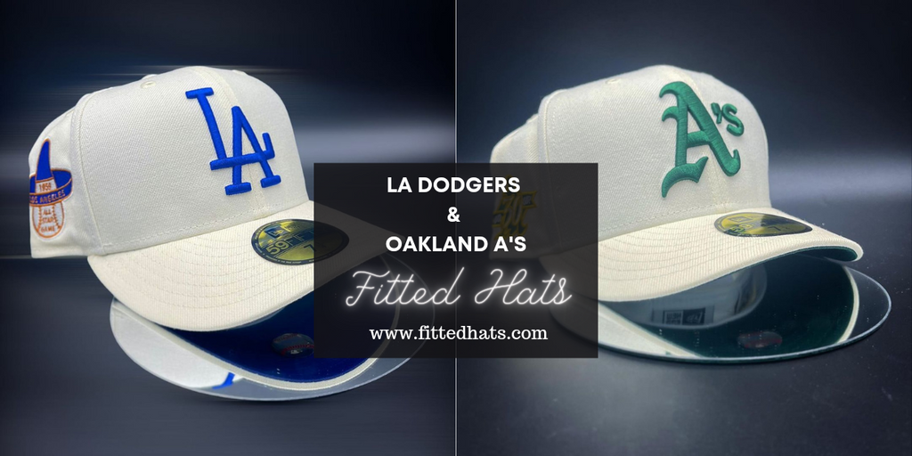 LA Dodgers & Oakland A's Off White Fitteds Drop