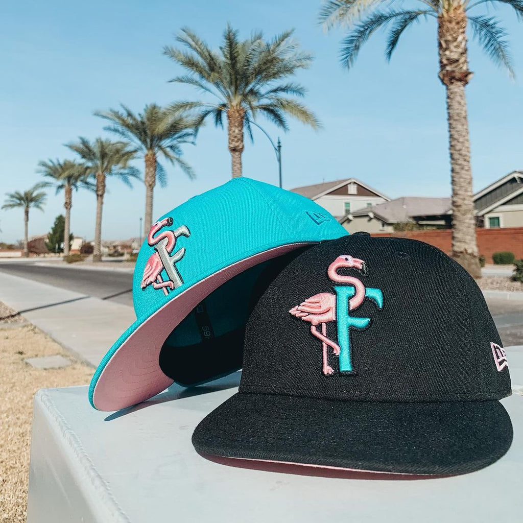 The Clink Room x Hat Club New Era Flamingo Fam Fitted Hat