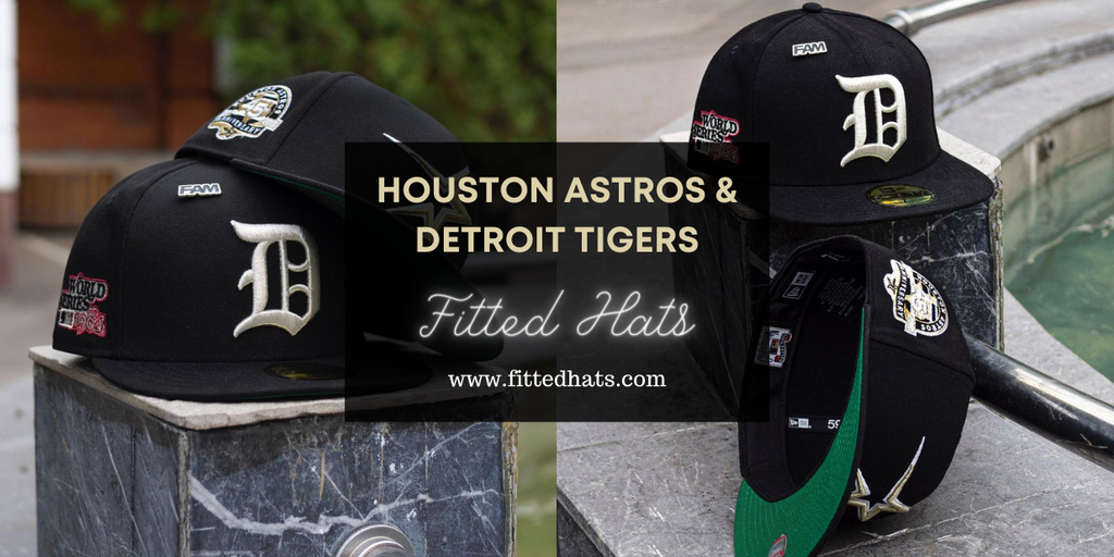 Houston Astros and Detroit Tigers Fitted Hats
