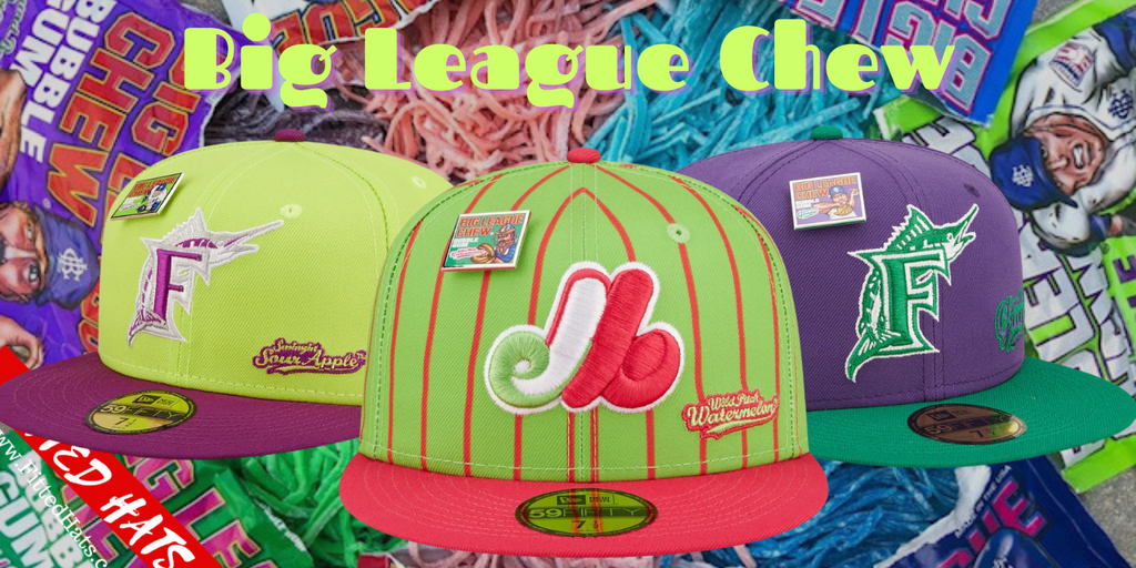 New York Yankees New Era MLB x Big League Chew Swingin' Sour Apple Flavor  Pack 59FIFTY Fitted Hat - Green/Purple