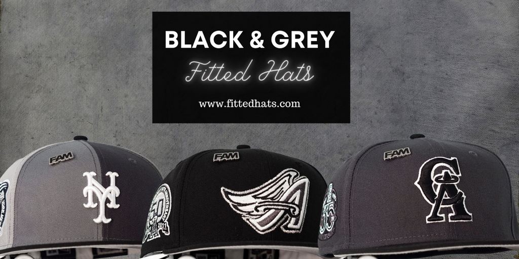FAM cap store Black & Grey Fitted Hats Dropping (March 21)