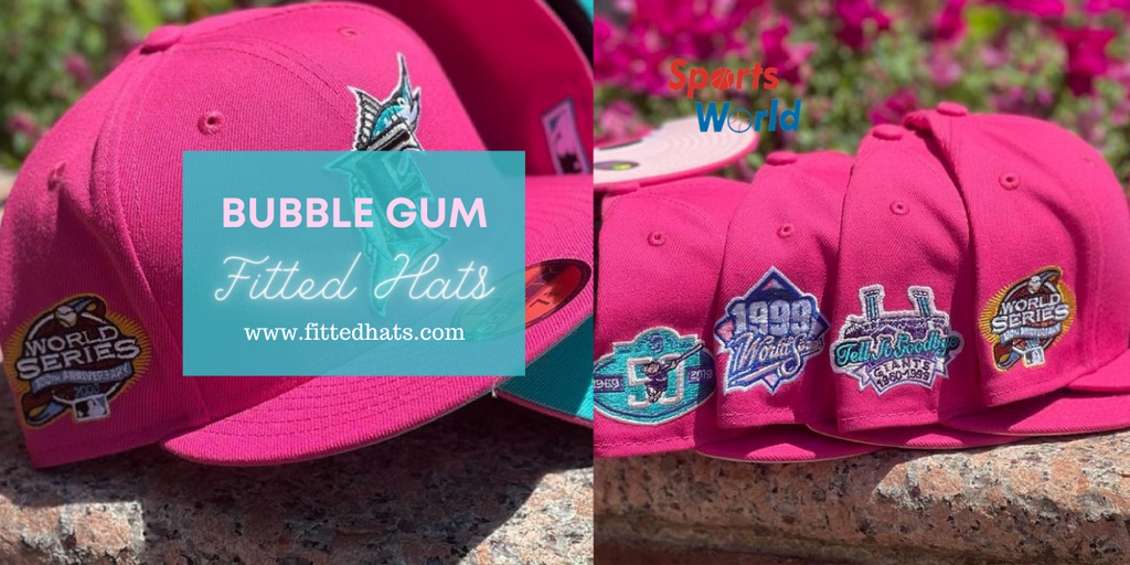 Bubble Gum Fitted Hat